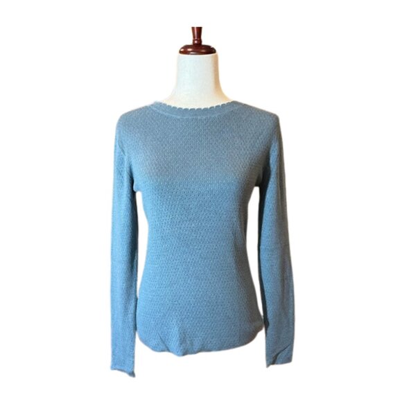 Lilla P Blue/Gray Sweater Size M - Picture 1 of 13